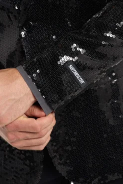 Suitmeister™ Blazer - Paillet Sort