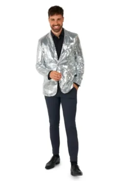 Suitmeister™ Blazer Sequins Silver