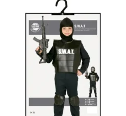 SWAT Kostumer - Politi Kostume Til Drenge I 4 Dele ( 3 - 12 år)
