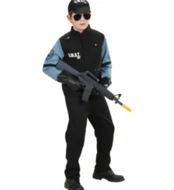 S.W.A.T Team Uniform m/Blå Ærmer