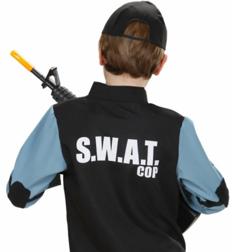S.W.A.T Team Uniform m/Blå Ærmer