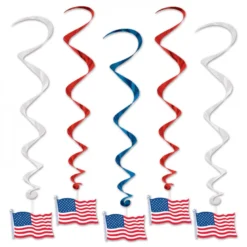Swirls Med Amerikanske Flag