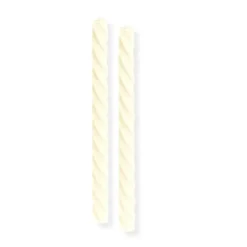 Swirl Stagelys Cremefarvet