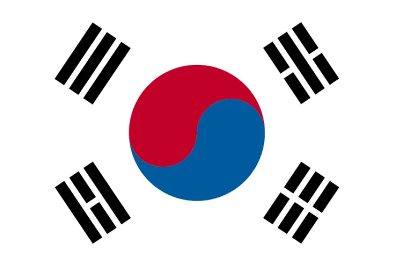 Sydkorea Flag 90 x 150cm