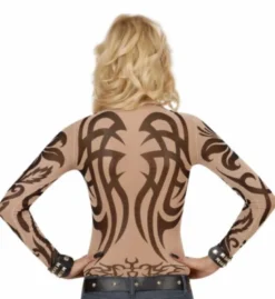 Tattoo bluse - stamme tegn