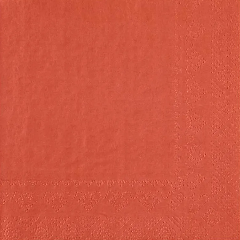 Terracotta Frokostservietter 33 x 33 cm, 25 stk.