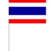 Thailandsk Papirflag på Pind, 27 x 20 cm