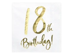 18th Birthday Servietter