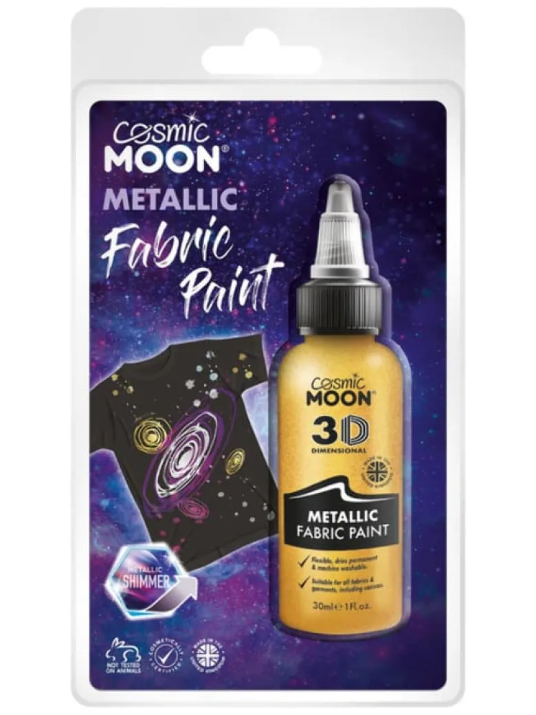 Tøjmaling Metallic Guld - Vegan