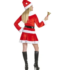 Todelt "Miss Santa" Kostume til Voksne