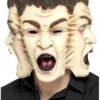 Trefoldigt Ansigt - Latex Maske