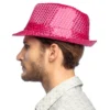 Trilby Hat Pink til Voksne