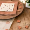 Træ Konfetti m/Rosegold Glitter, 12 stk.