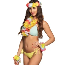 Tropisk Hawaii Blomsterkrans Kit, Multifarvet