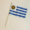 Uruguay Stofflag på Træpind, 30x45 cm