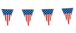 USA Vimpel Flagguirlande 10 meter, 20 x 30 cm