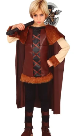 Vikingekostume til børn – krigerlook (5–12 år)