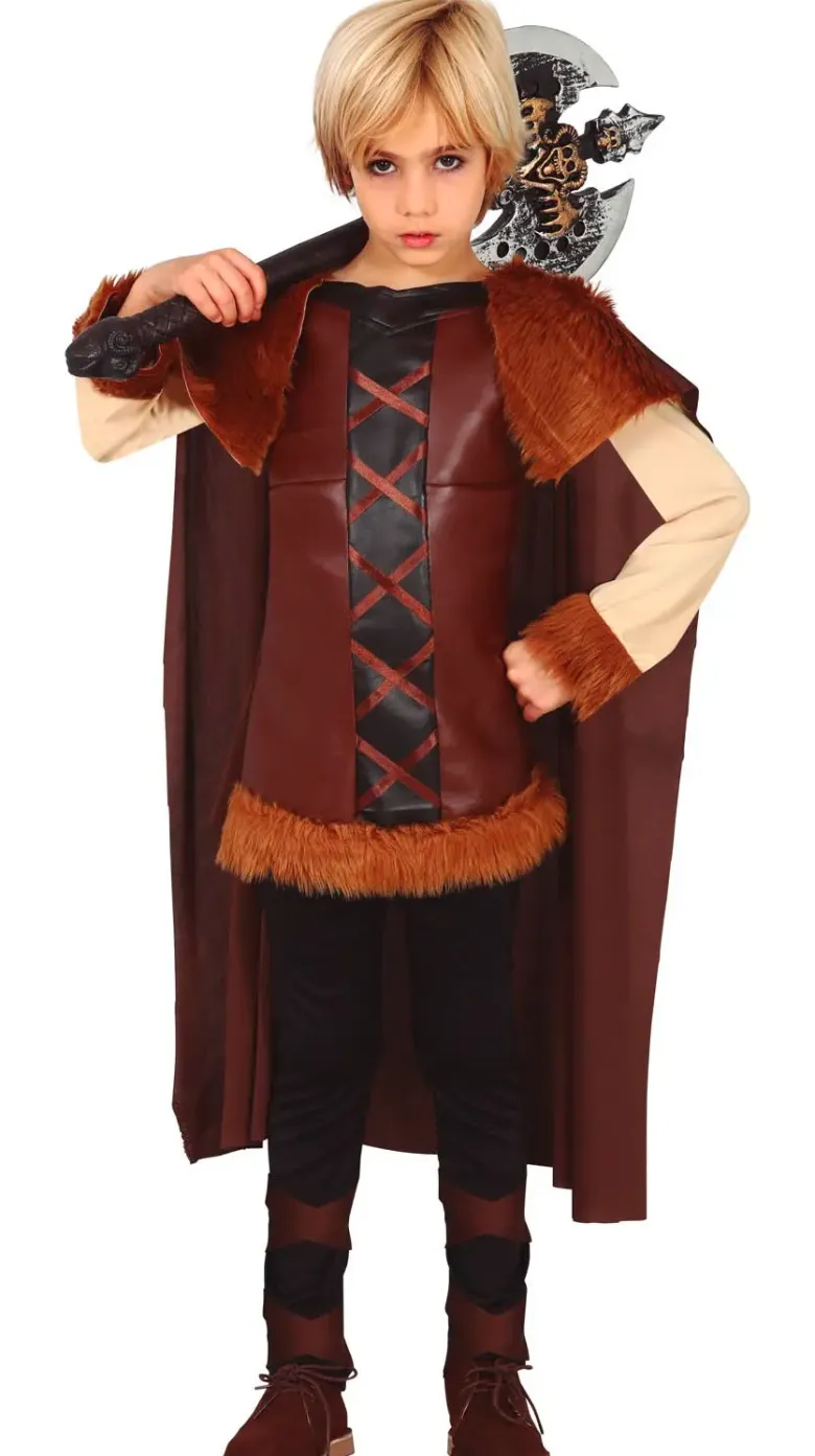 Vikingekostume til børn – krigerlook (5–12 år)