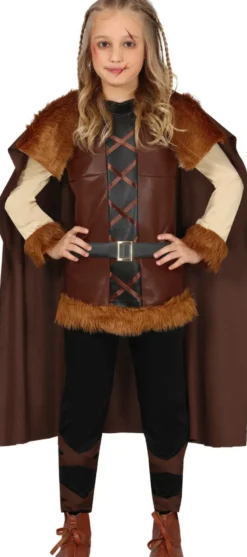 Vikingekostume til børn – krigerlook (5–12 år)