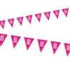 Vimpelguirlande - Pink Glitz Fødselsdag, 90 År