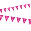 Vimpelguirlande - Pink Glitz Fødselsdag, 13 År
