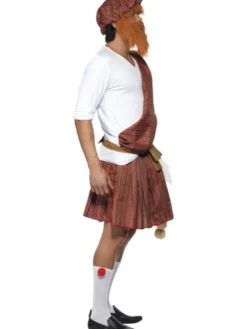 Voksen kostume: Skotte med stav