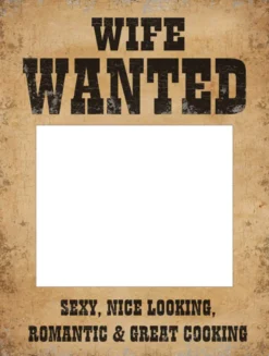 Wanted skilt