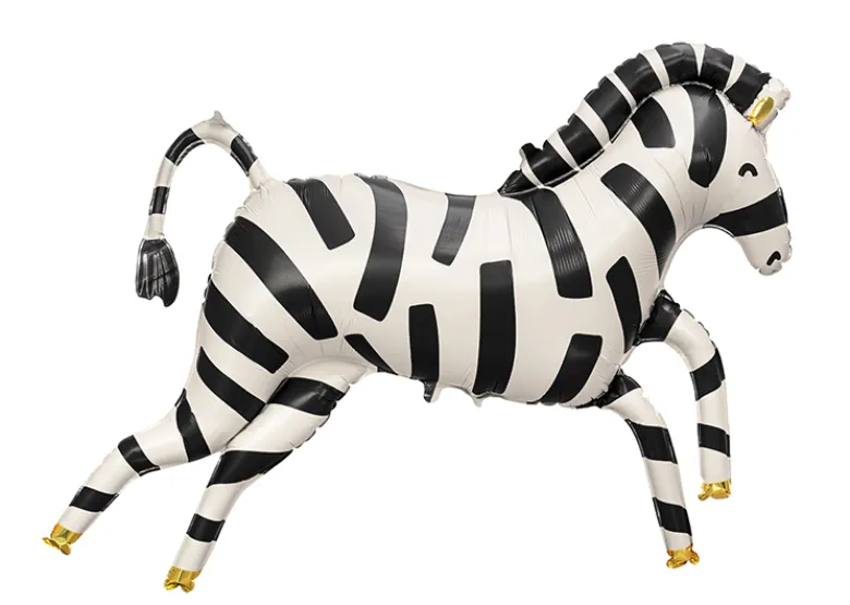 Zebra Folie Ballon, 100 x 82cm